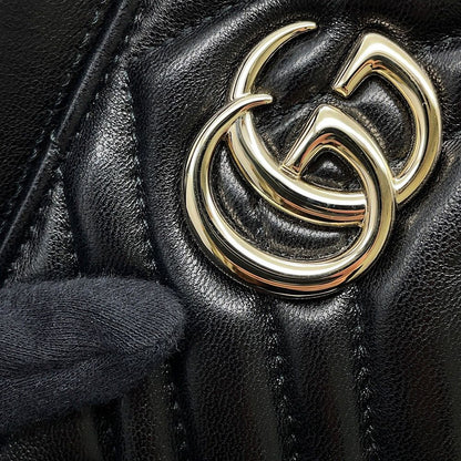 Gucci Handbag GG Marmont Tote Lambskin Small Black — view 8
