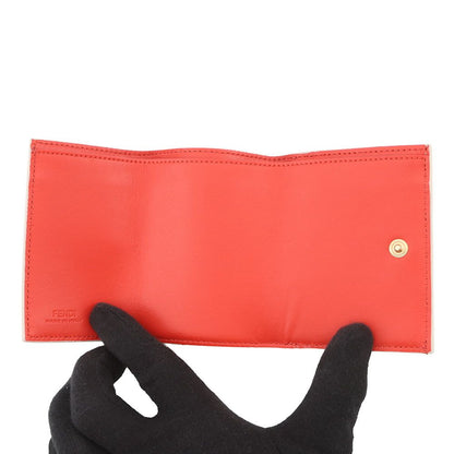 Fendi Trifold Wallet Bucket Micro Leather Folding Compact — view 4