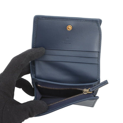 Gucci Bifold Wallet Flora Zumi Compact Canvas Leather Quilted Card Case — view 6
