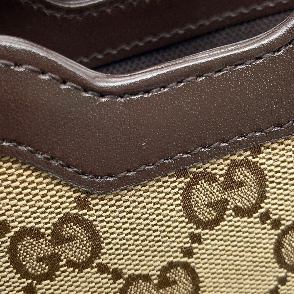 Gucci Shoulder Bag Mini Bucket GG Canvas Leather — view 8