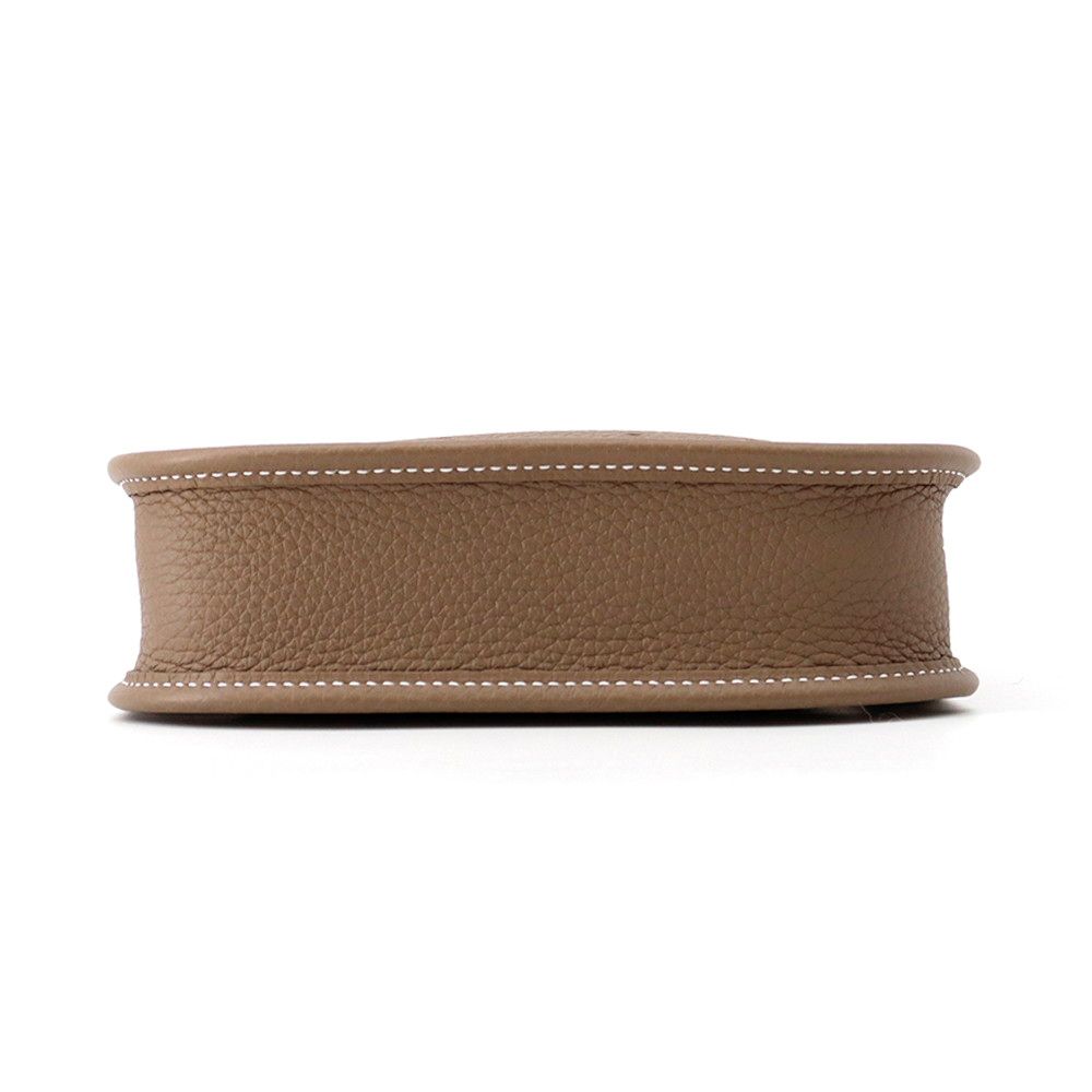 Hermes Evelyne TPM 111 cm Amazon Etoupe Blue Indigo Gold Taurillon Clemence — view 3