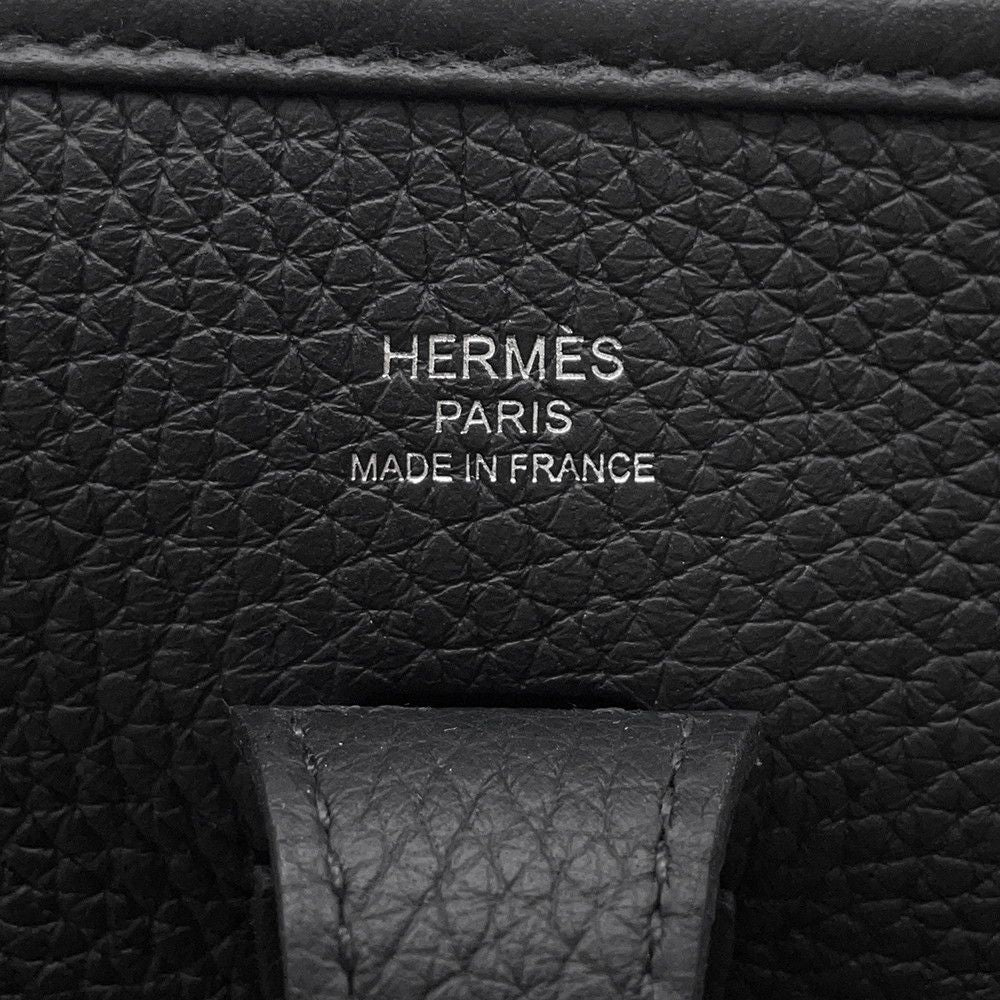 Hermes Shoulder Bag Evelyne 3 23 Black Silver Taurillon Clemence — view 5