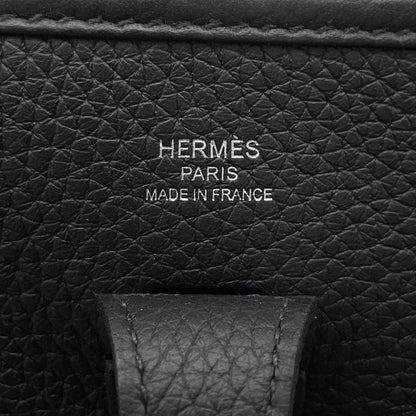 Hermes Shoulder Bag Evelyne 3 23 Black Silver Taurillon Clemence — view 5