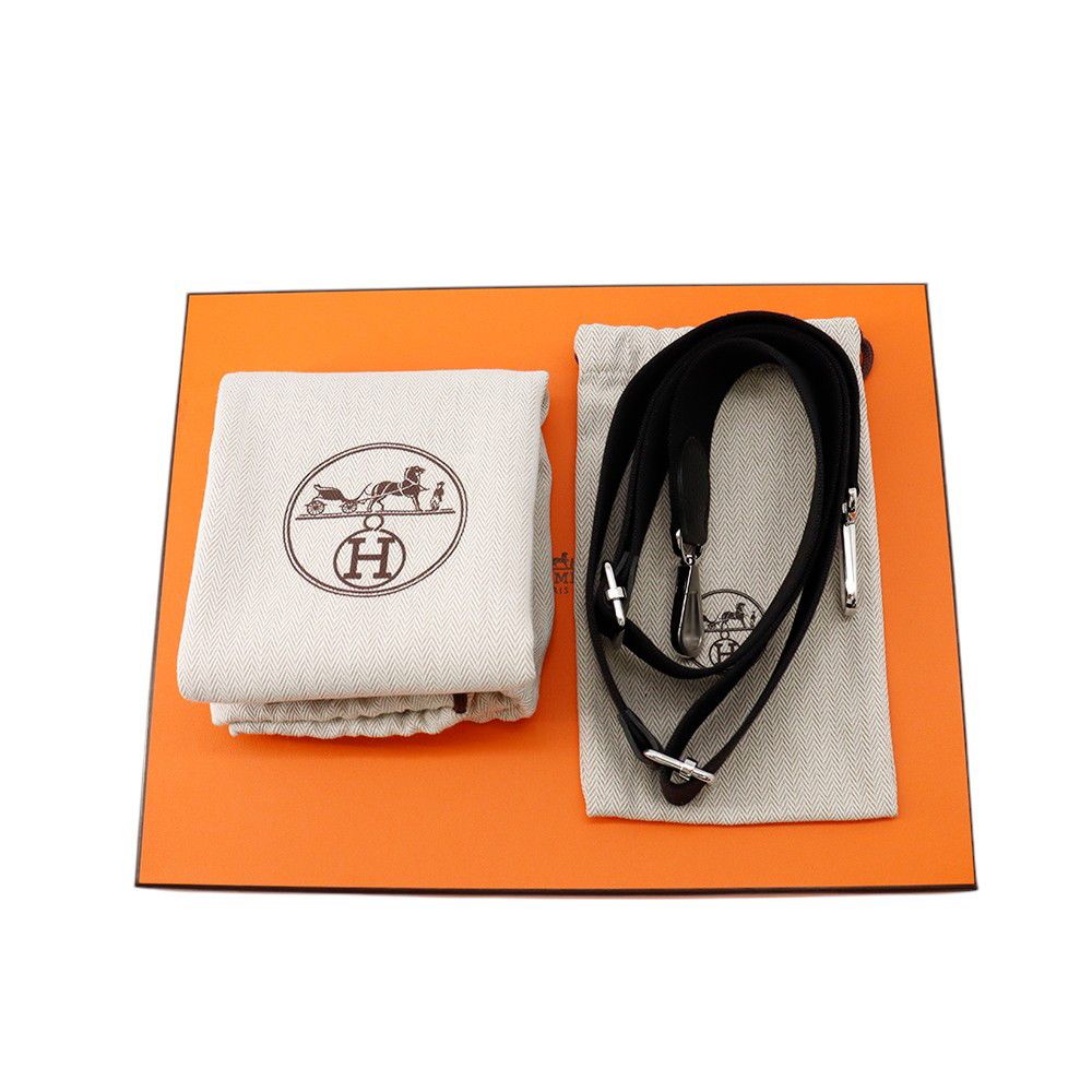 Hermes Shoulder Bag Evelyne 3 23 Black Silver Taurillon Clemence — view 6
