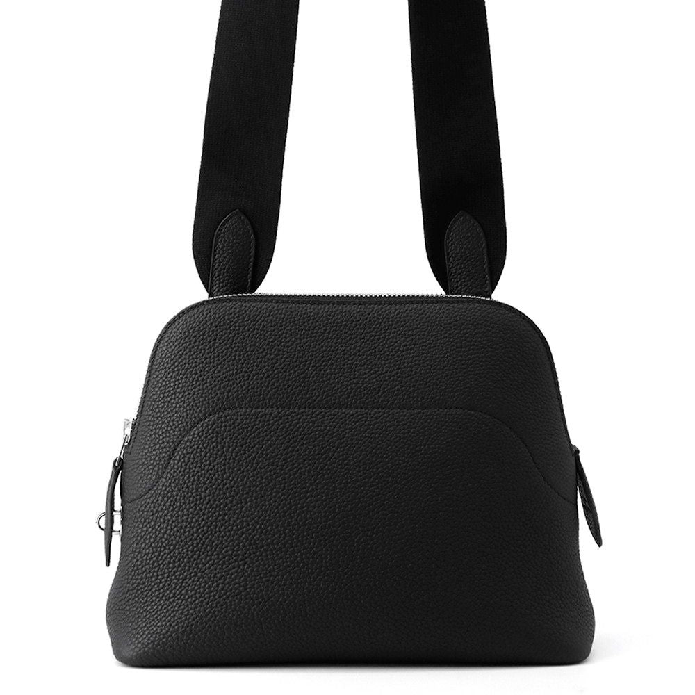 Hermes Shoulder Bag Bolide Messenger Black Silver Togo
