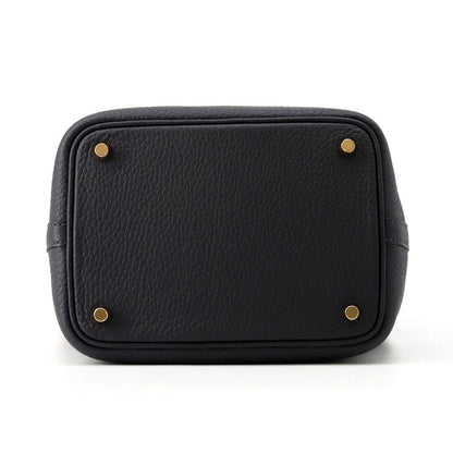 Hermes Handbag Picotin Lock PM Canvas Gold Taurillon Clemence — view 3