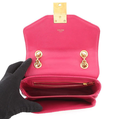 Celine Chain Shoulder Bag C Small Leather — view 7