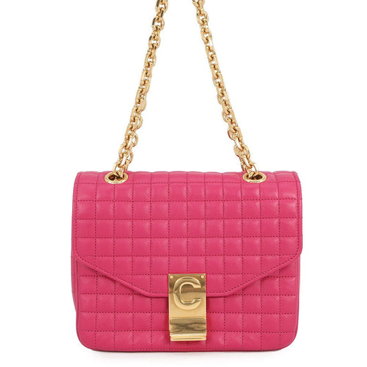 Celine Chain Shoulder Bag C Small Leather