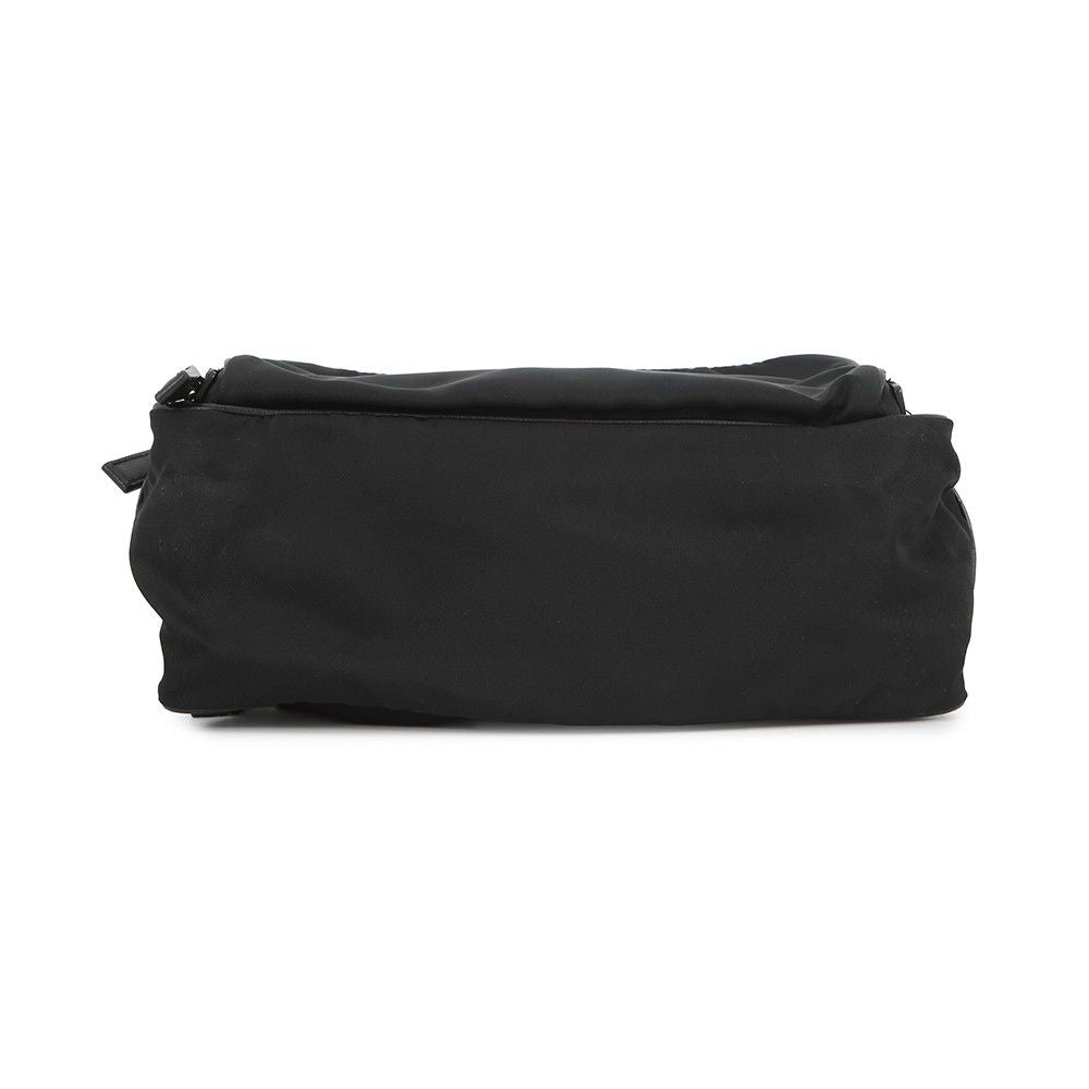 Prada Clutch Triangle Logo Nylon Black Second — view 3