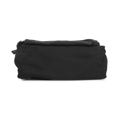 Prada Clutch Triangle Logo Nylon Black Second — view 3
