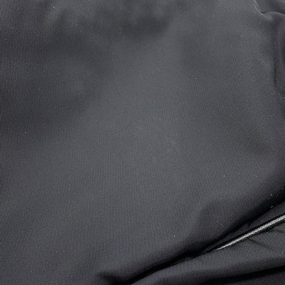 Prada Clutch Triangle Logo Nylon Black Second — view 7