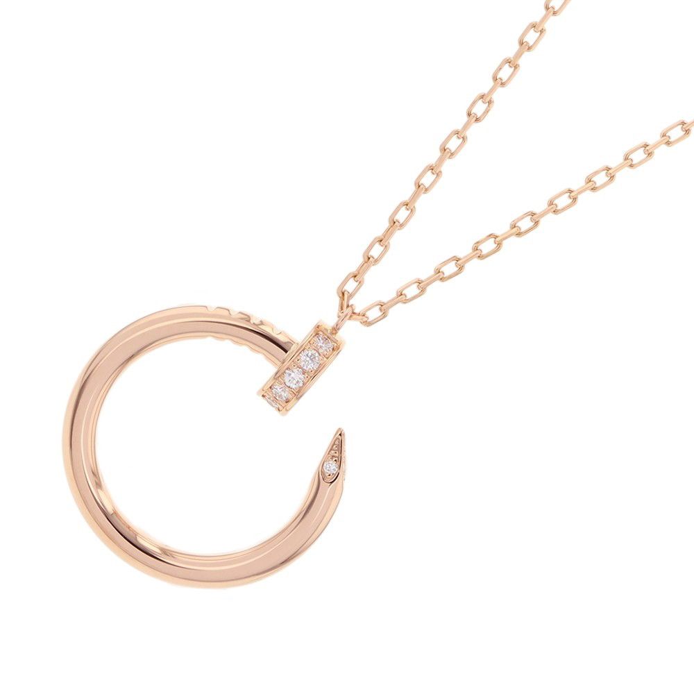 Cartier Necklace Juste Uncle Pendant Diamond Total 18k Pink Gold — view 3