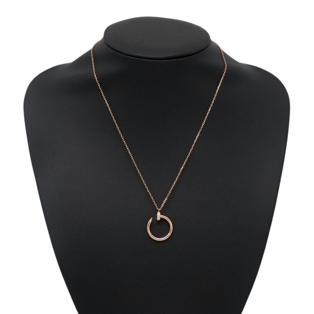 Cartier Necklace Juste Uncle Pendant Diamond Total 18k Pink Gold — view 4