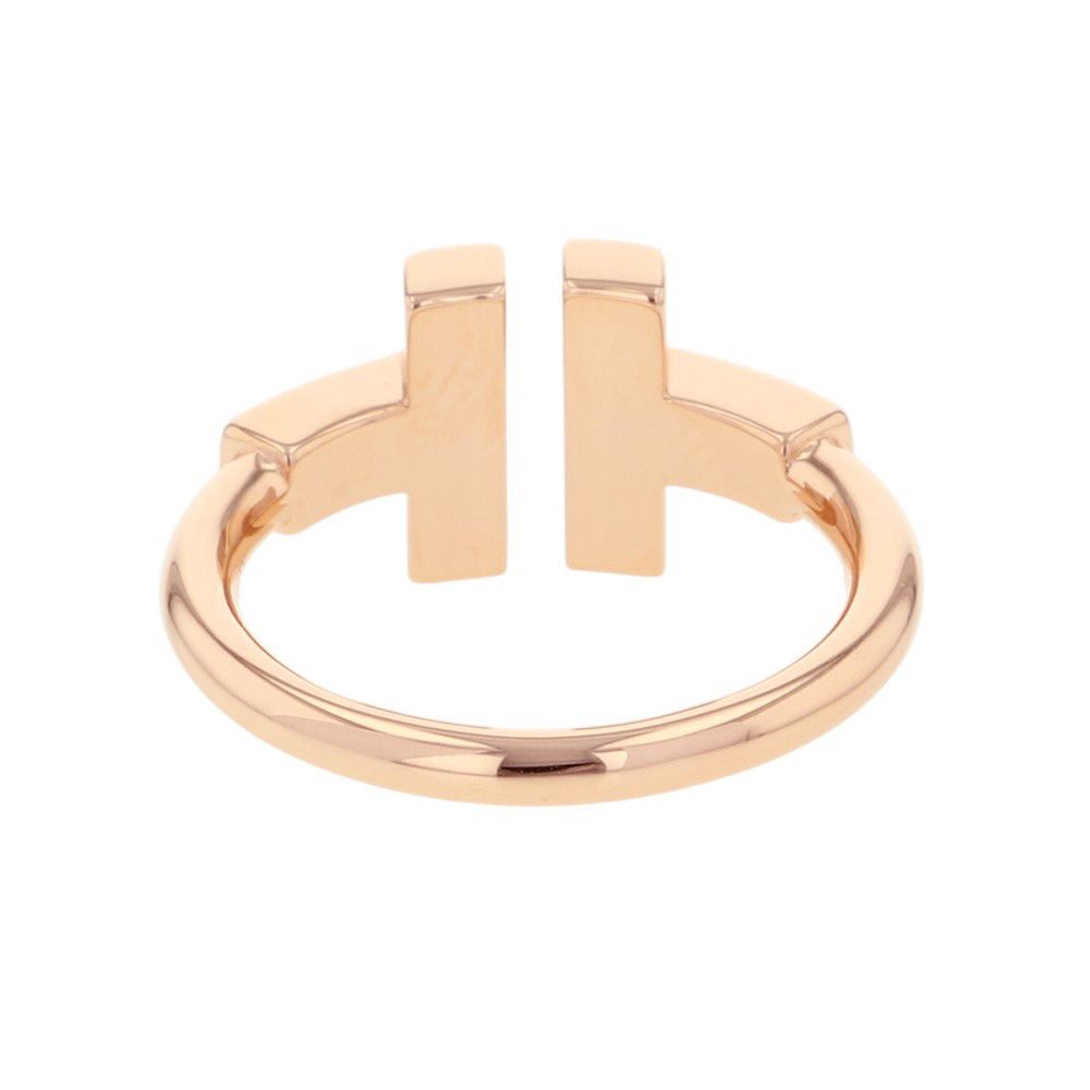 Tiffany & Co Ring T Wire Mother of Pearl 18k Pink Gold — view 3