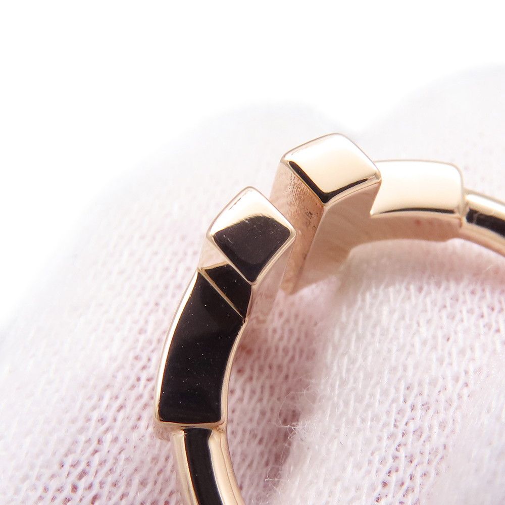 Tiffany & Co Ring T Wire Mother of Pearl 18k Pink Gold — view 5