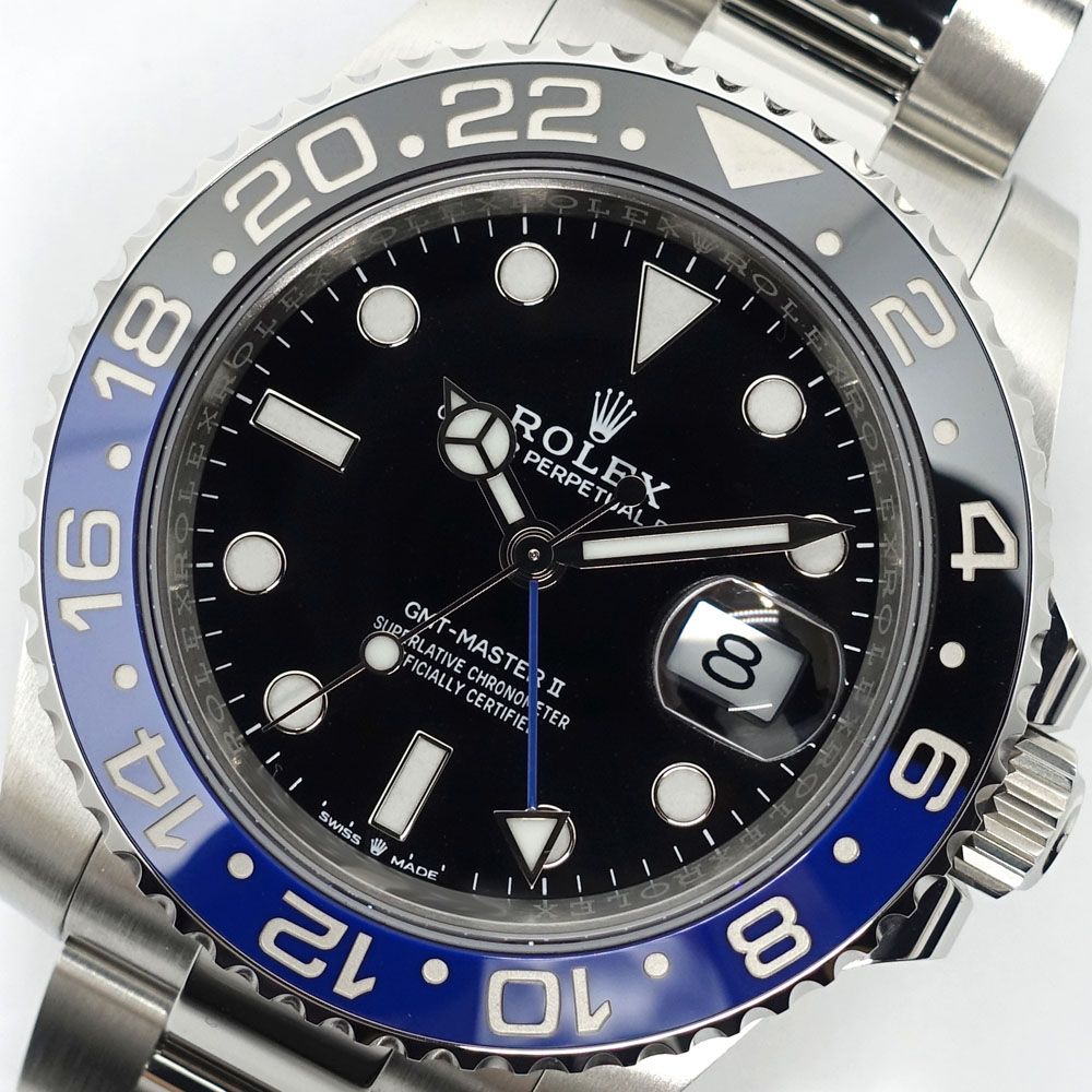 Rolex GMT Master 2 40 mm SS Black Dial Oyster Bracelet Automatic Winding — view 2