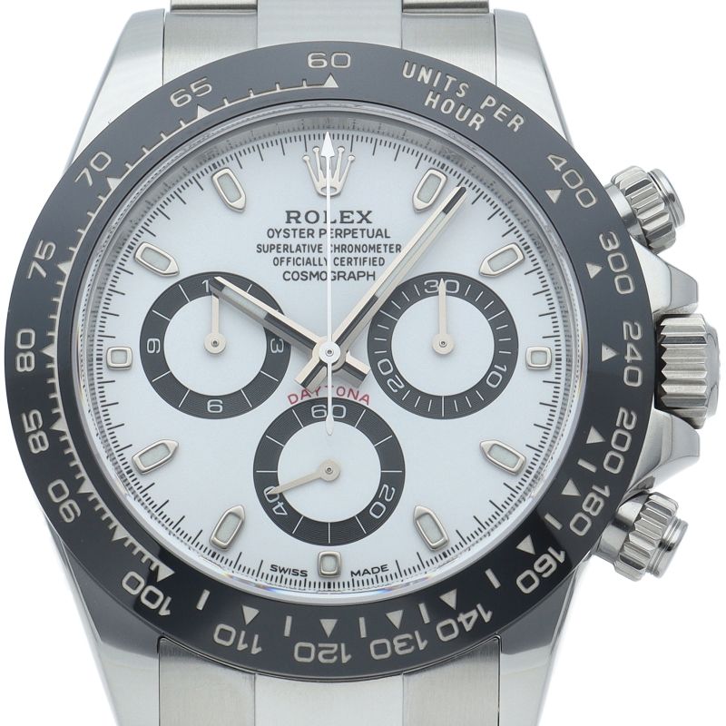 Rolex Cosmograph Daytona Watch SS Ceramic White