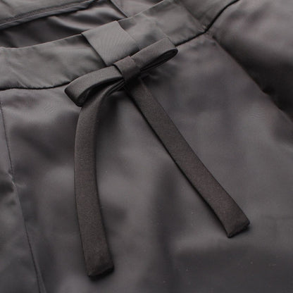 Prada Wrap Skirt Triangle Logo Ribbon Black 38 — view 6
