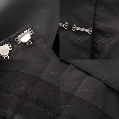 Prada Wrap Skirt Triangle Logo Ribbon Black 38 — view 8