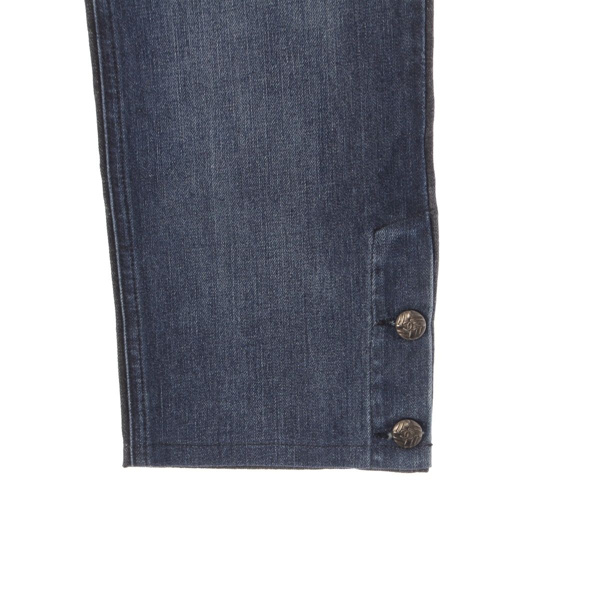 Chanel Bicolor Denim Pants Indigo 40 — view 5