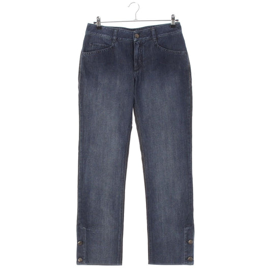 Chanel Bicolor Denim Pants Indigo 40