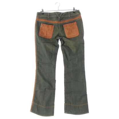 Dior Galliano Era Leather Trim Pants — view 2