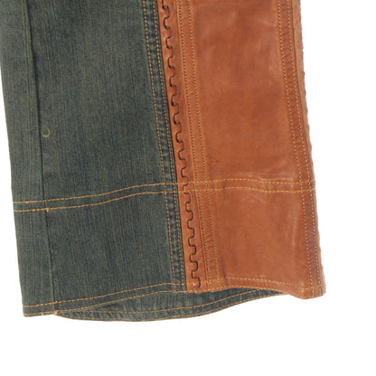 Dior Galliano Era Leather Trim Pants — view 6