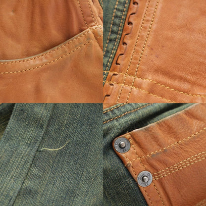 Dior Galliano Era Leather Trim Pants — view 9