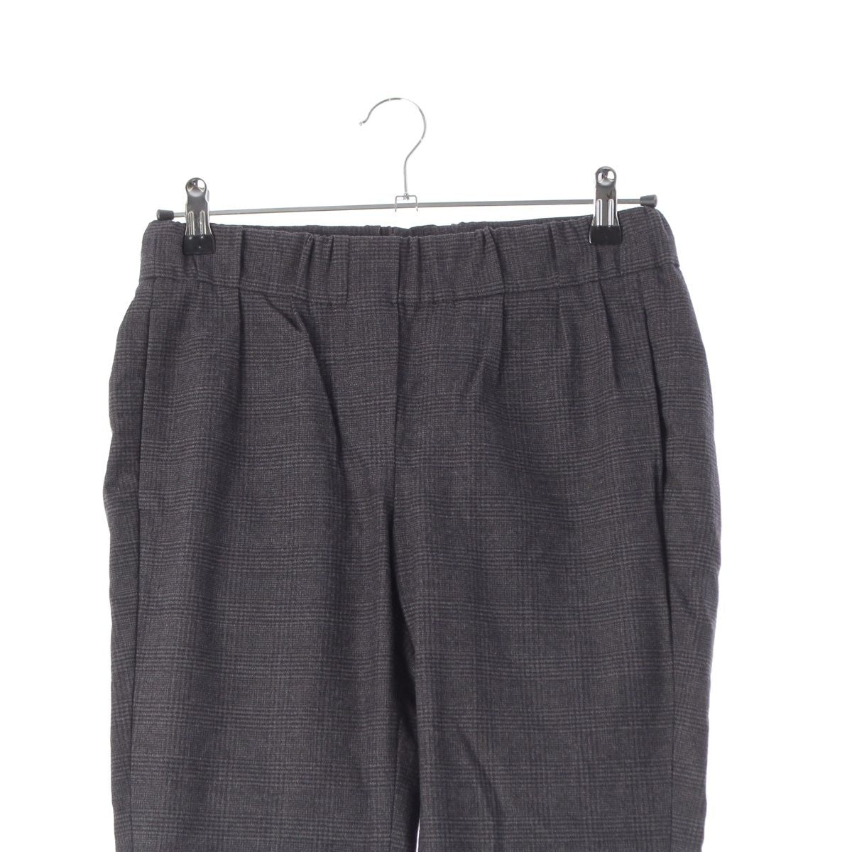 Brunello Cucinelli Wool Check Trousers Pants Gray 38 — view 3