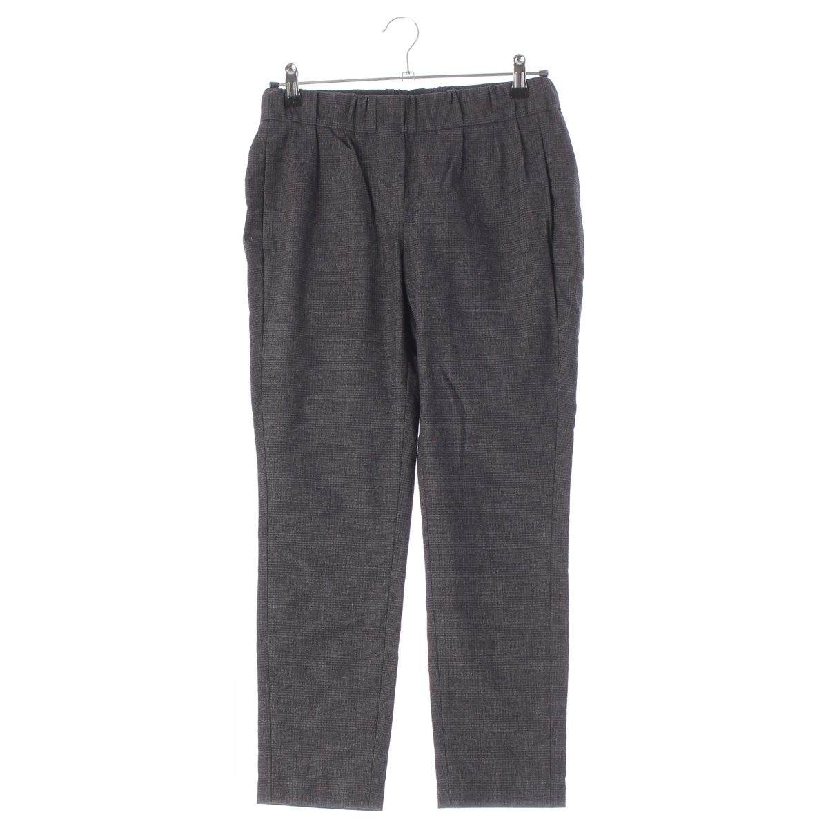Brunello Cucinelli Wool Check Trousers Pants Gray 38