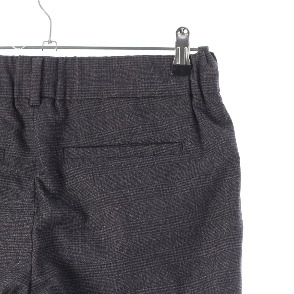 Brunello Cucinelli Wool Check Trousers Pants Gray 38 — view 5