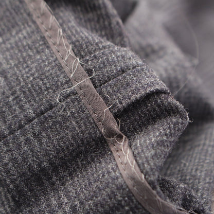 Brunello Cucinelli Wool Check Trousers Pants Gray 38 — view 6