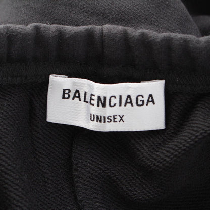 Balenciaga Cotton Logo Embroidery Sweatshirt Jogger Pants Black — view 8