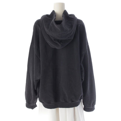 Balenciaga Be Different Destroyed Hoodie Top Black — view 4