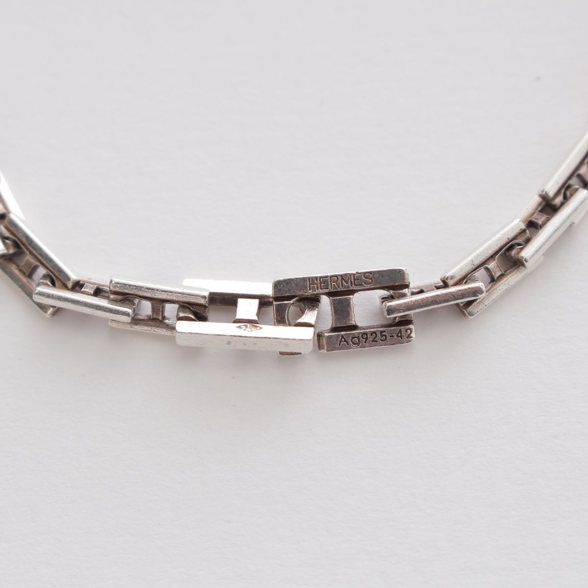 Hermes 925 Cles MM Necklace Silver 42 — view 4