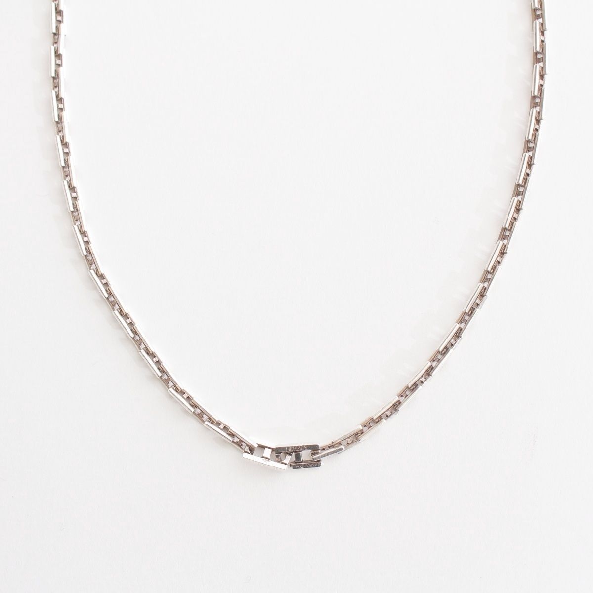 Hermes 925 Cles MM Necklace Silver 42