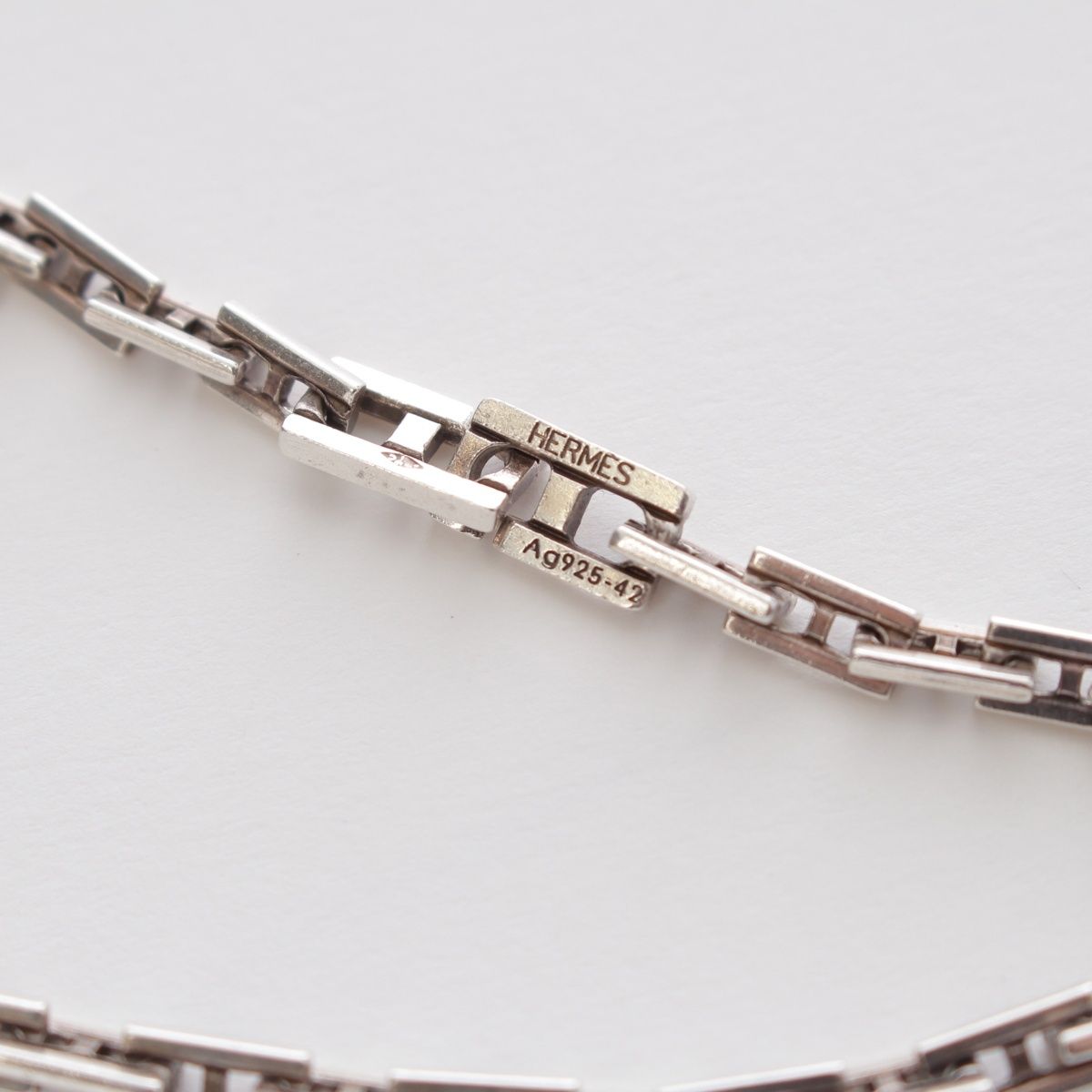 Hermes 925 Cles MM Necklace Silver 42 — view 7