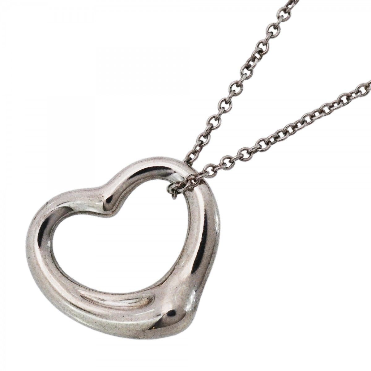 Tiffany & Co Necklace Open Heart 925 Sterling Silver