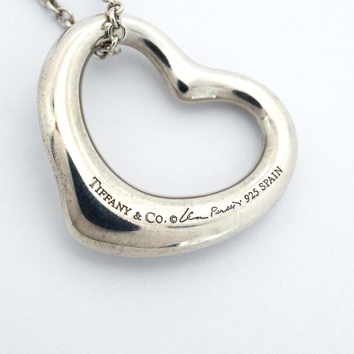 Tiffany & Co Necklace Open Heart 925 Sterling Silver — view 6