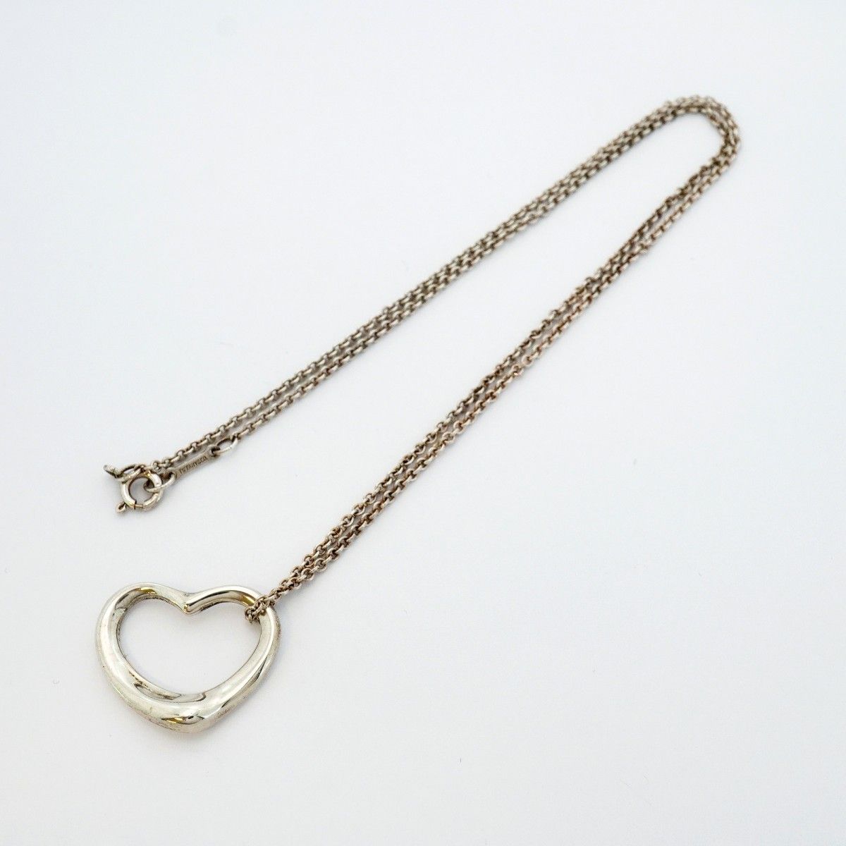 Tiffany & Co Necklace Open Heart 925 Sterling Silver — view 3