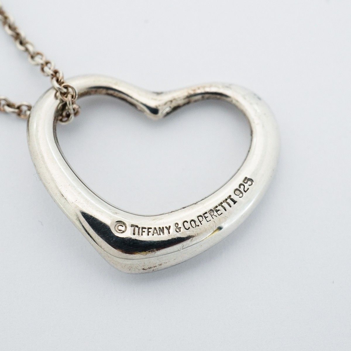 Tiffany & Co Necklace Open Heart 925 Sterling Silver — view 6