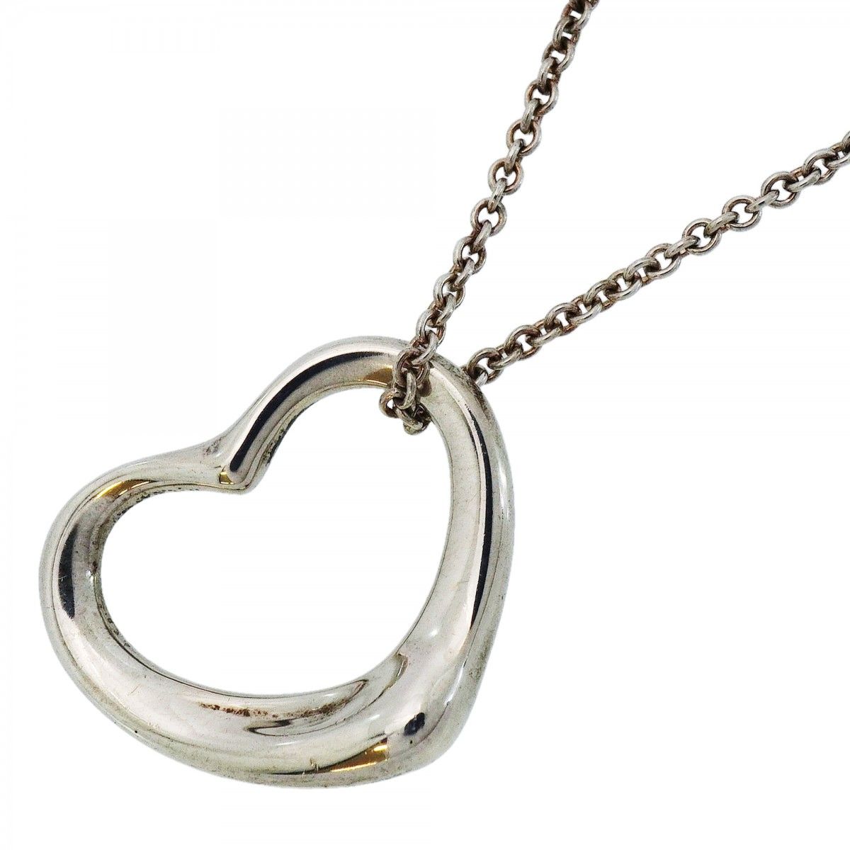 Tiffany & Co Necklace Open Heart 925 Sterling Silver