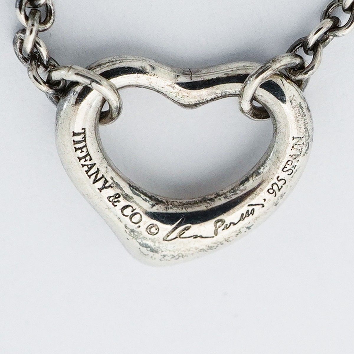 Tiffany & Co Bracelet Open Heart 925 Sterling Silver — view 5