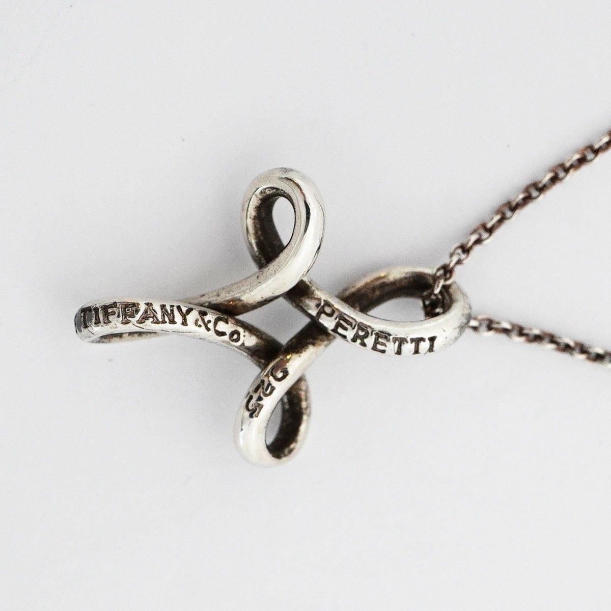 Tiffany & Co Necklace Infinity Cross 925 Sterling Silver — view 6