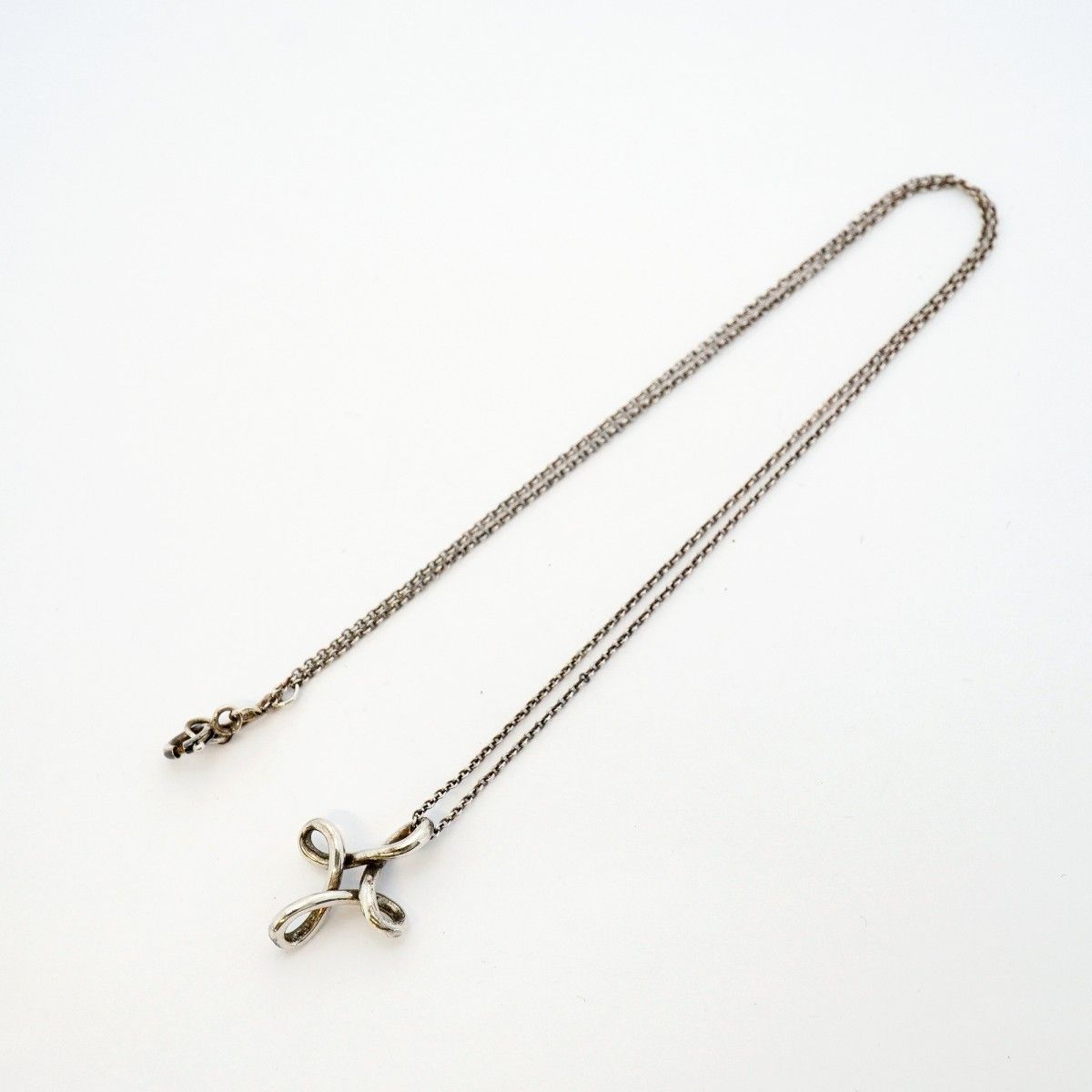 Tiffany & Co Necklace Infinity Cross 925 Sterling Silver — view 3