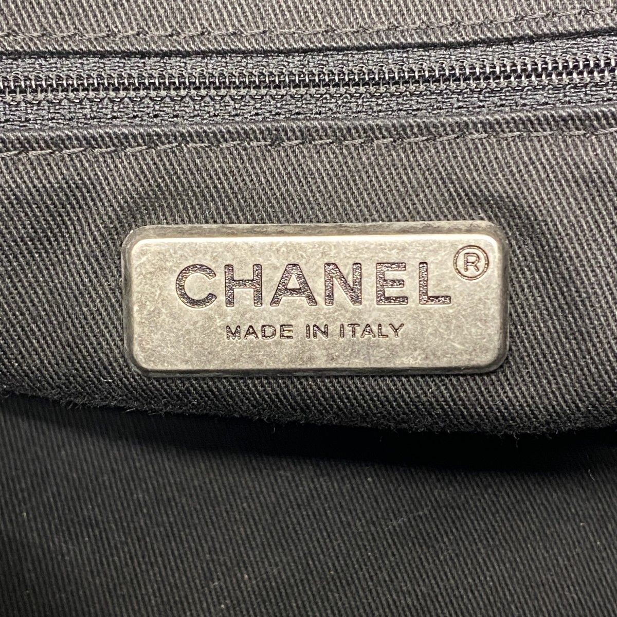Chanel Handbag Wild Stitch Caviar Leather Black Silver — view 5