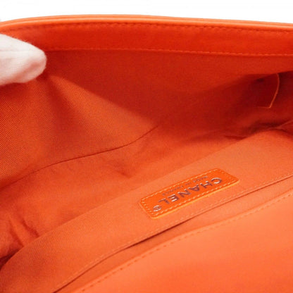 Chanel Shoulder Bag Body Tweed Orange Silver — view 4