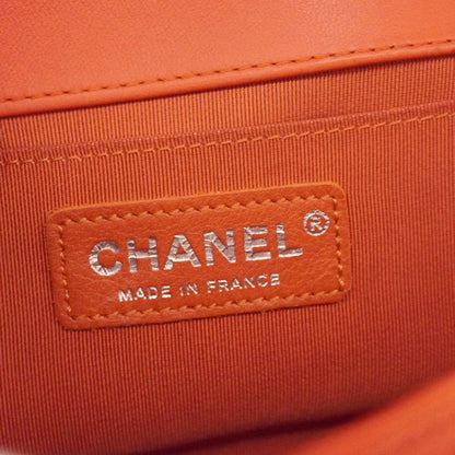 Chanel Shoulder Bag Body Tweed Orange Silver — view 5
