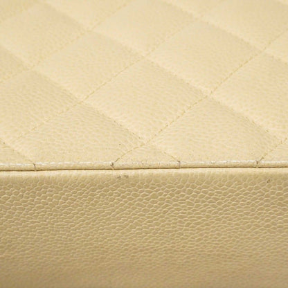 Chanel Shoulder Bag Diana Caviar Leather Ivory Gold — view 9