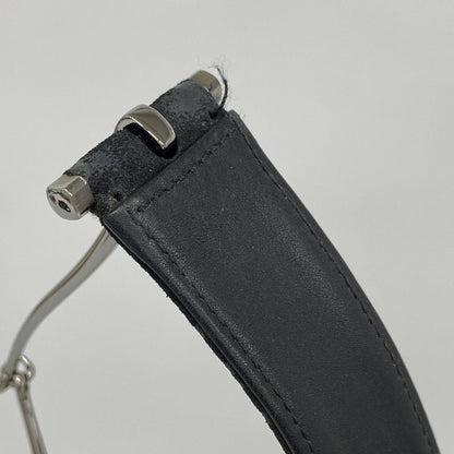 Gucci Shoulder Bag 001 Suede Black Silver — view 9